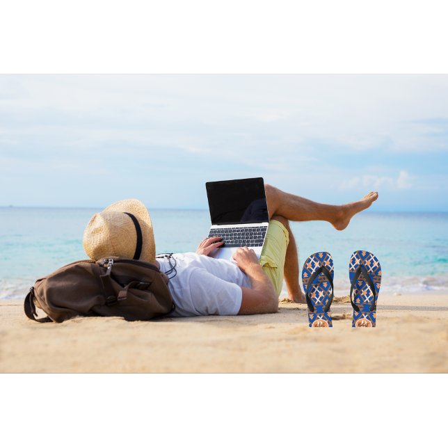 Tongs Oasis du sud-ouest Aztèque géométrique (Créateur téléchargé)