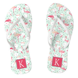 Tongs Oiseau Flamant rose aux plumes Ajouter votre prem