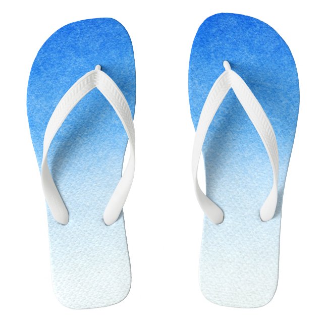 Tongs Ombre Bleu et blanc Plonger dans des teintes oniri (Semelle)