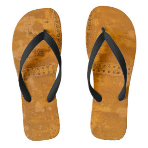 Tongs or orange rouillé vieux métal