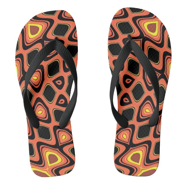 TONGS ORANGE DU SOLEIL (Semelle)