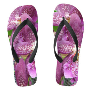 Tongs Orchidée violette