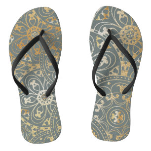 Tongs Oriental Golden Mandala - Flip Flops