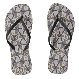 Tongs Ornement Ethnique Oriental Motif de broderie décor