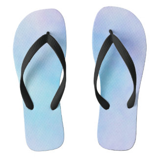 Tongs paire vagues bleu violet colorés