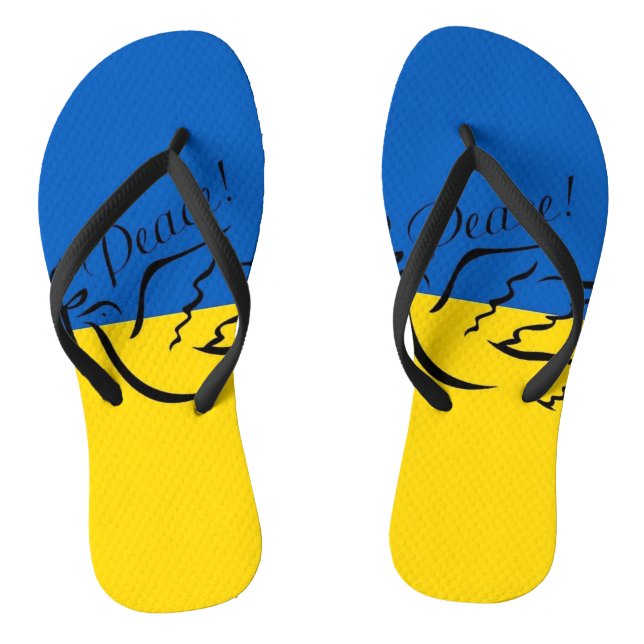 TONGS PAIX POUR L'UKRAINE ! (Semelle)
