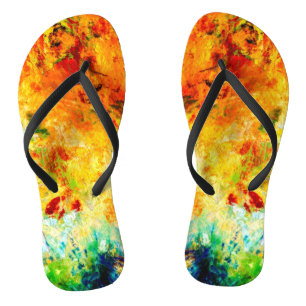 Tongs Palette Artiste Colorée
