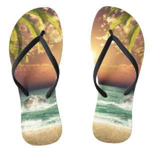 Tongs Palmiers tropicaux