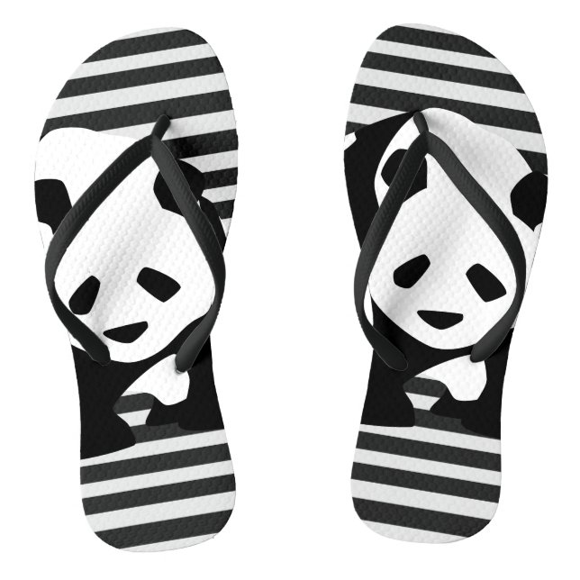 Tongs Panda géant et rayures (Semelle)