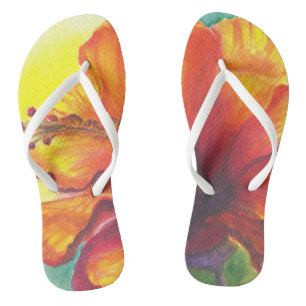 Tongs Pantoufles de palmes de l'Hibiscus Malorie Arisumi