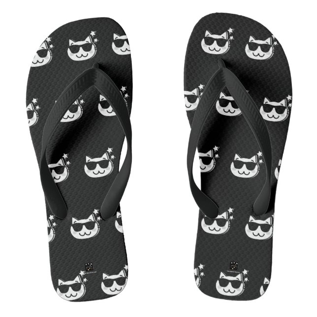 Tongs PANToufles NOIR PÈRE CHAT (Semelle)