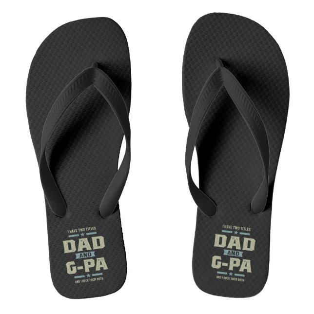 Tongs Papi J'ai Deux Titres Papa et G-Pa (Semelle)