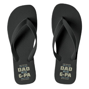Tongs Papi, j'ai deux titres Papa et Papi-Grand-père
