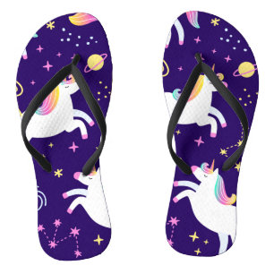 Tongs Papier motif Unicorn Fan Club