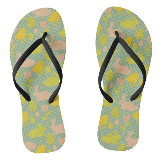 Tongs Papier peint de Pâques (Semelle)