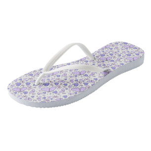 Tongs Papillon à violet mignon esthétique