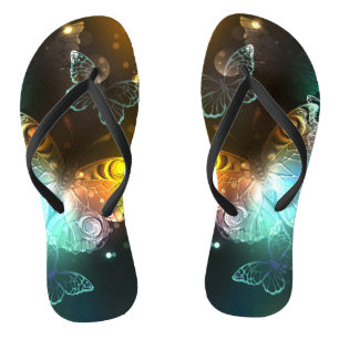 Tongs Papillon lumineux et papillons de nuit