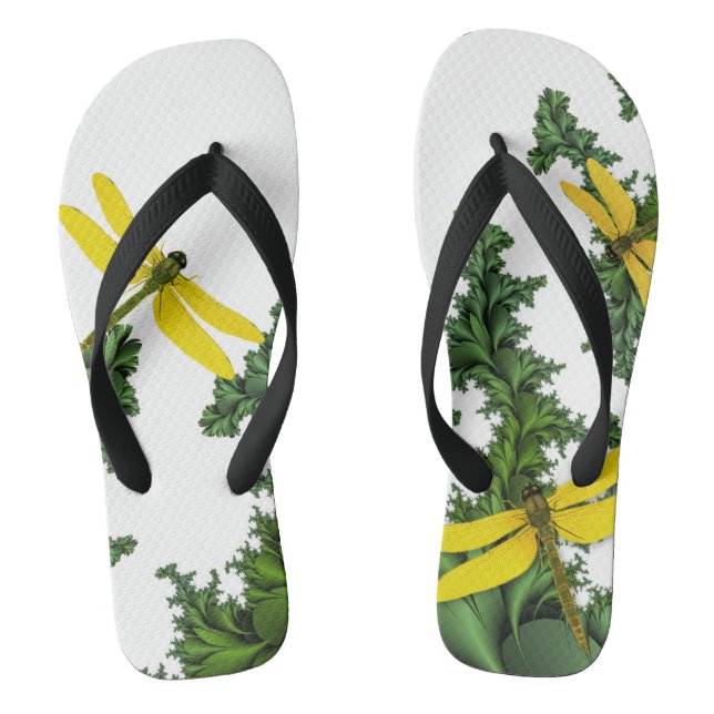 Tongs Papillons jaunes (Semelle)