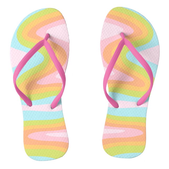 Tongs Pâque arc-en-ciel pastel (Semelle)