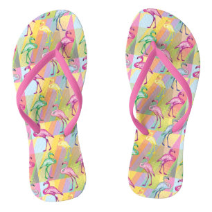 Tongs Parade Flamant rose