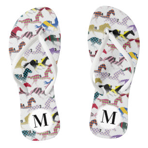 Tongs Partez pour les courses de chevaux Jockey Motif en