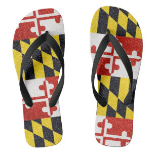 Tongs Parties scintillant battant pavillon du Maryland