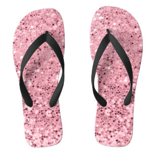 Tongs Parties scintillant d'or Rose Flipflop Sandales pe