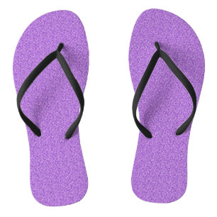 Tongs Parties scintillant violette Imprimer Mariage méta