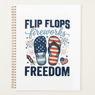 Tongs Patriotiques Feu d'Artifice Liberté Concepti