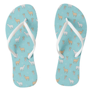 Tongs Patters de Cute Alpaca Llama