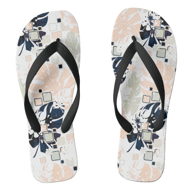 Tongs Paume de la jungle tropicale feuille (Semelle)