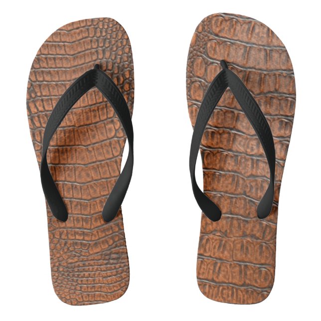 TONGS PEAU D'ALLIGATOR (Semelle)