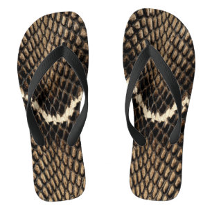 Tongs Peau de serpent Faux Cobra