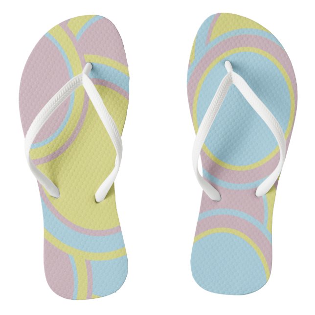 Tongs Peinture Abstraite Pastel moderne (Semelle)