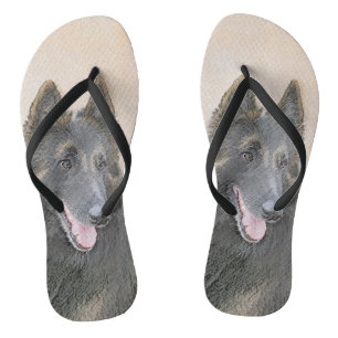 Tongs Peinture belge Tervuren - Cute Original Chien Art