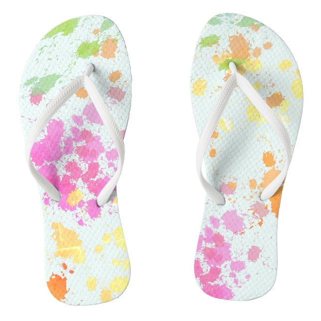 Tongs Peinture colorée Splashes (Semelle)