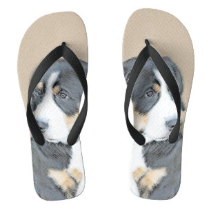 Tongs Peinture de Chien de Montagne bernois - Art origin