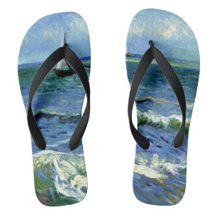 Tongs Peinture de Van Gogh, paysage marin,