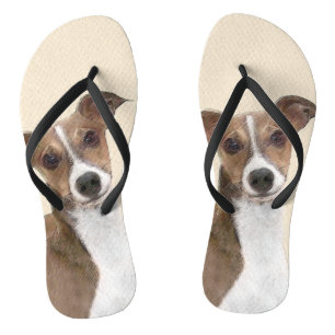 Tongs Peinture italienne Greyhound - Cute Original Chien