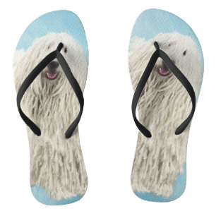 Tongs Peinture Komondor - Cute Original Chien Art