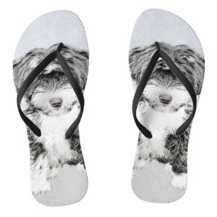 Tongs Peinture Tibétaine Terrier - Cute Original Chien A