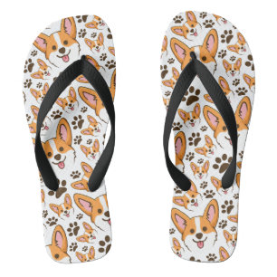 Tongs Pembroke Welsh Corgi Chien Coquelicot