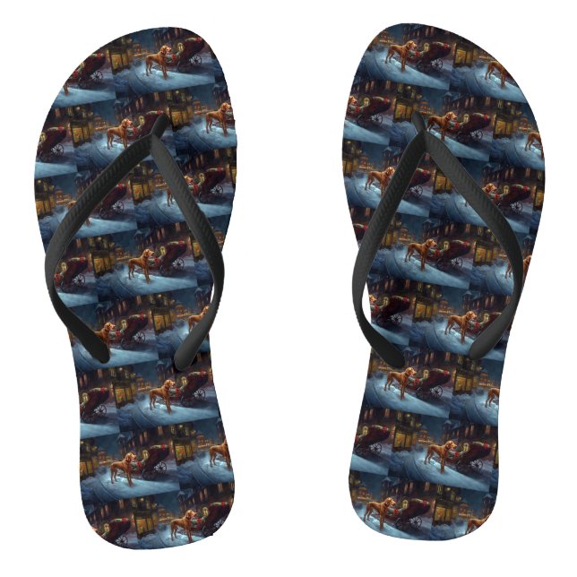 Tongs Période de fêtes de Noël du Vizsla (Semelle)
