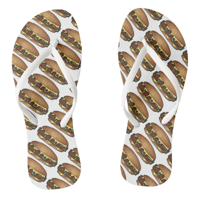 Tongs Philly PA Cheesesteese Steak Sandwich Imprimer (Semelle)