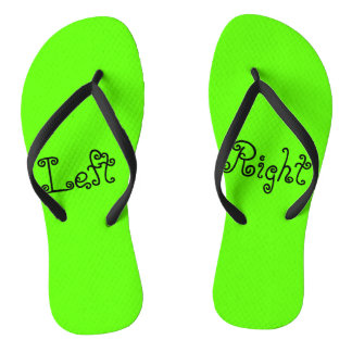 Tongs Pied droit de pied gauche