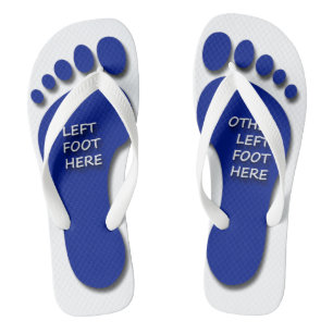 Tongs Pied gauche et autre pied gauche