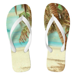 Tongs PixDezines vintage tropical paradis/plage