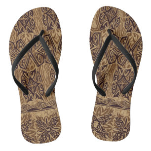 Tongs Plage de Haena Tapa primitif hawaïen