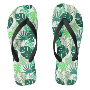Tongs plantes de fromages suisses tropicaux (feuilles)
