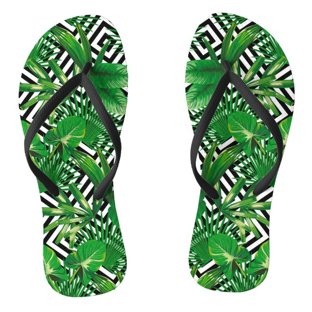 Tongs Plantes tropicaux de Palm (Semelle)